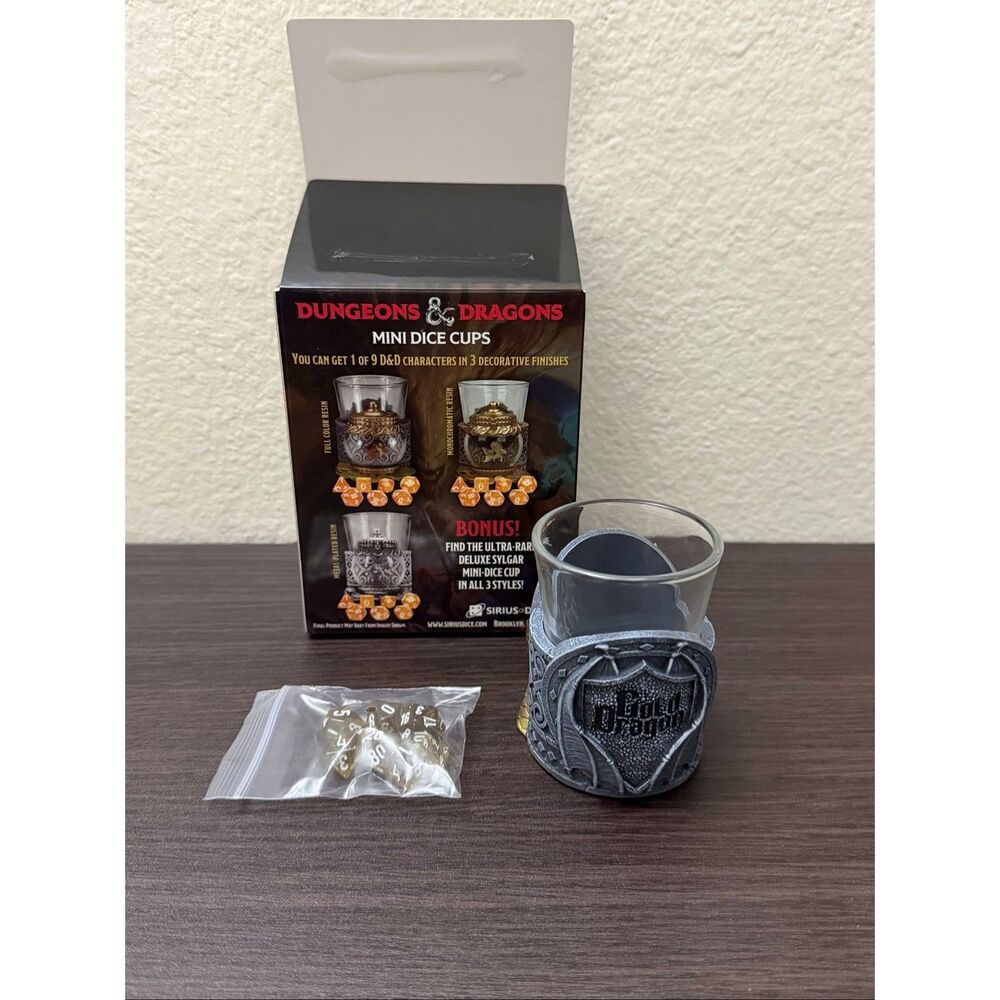 D&D Dungeons & Dragons Series 2 Blind Box Mini Dice Cup - Gold Dragon (Color) - Picture 5 of 6